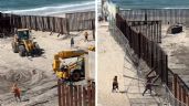 Se viraliza video donde migrantes y un perro aprovechan obra en muro para cruzar corriendo a EU