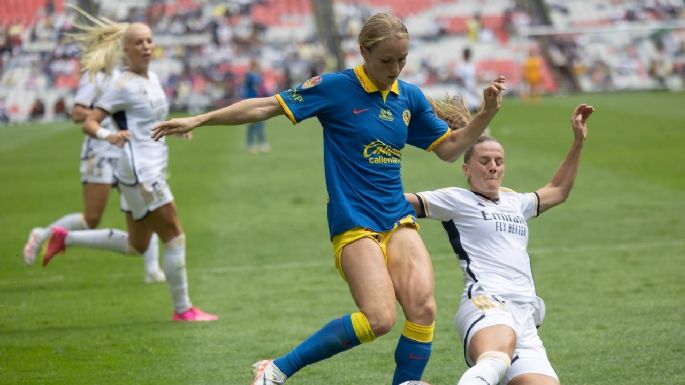 América femenil vence al Real Madrid en el Azteca (Video)