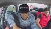 Dos sujetos asaltan a un taxista de la tercera edad en Cuautitlán, Edomex (Video)
