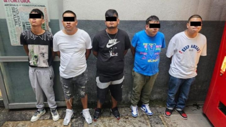 Detienen en la Venustiano Carranza a cinco presuntos integrantes de la Unión de Tepito