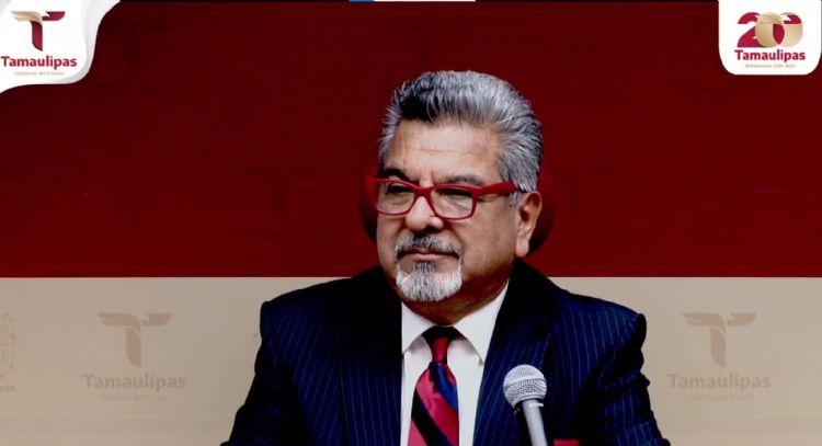 Conferencia de Prensa con el vocero de Seguridad del Gobierno del Estado de Tamaulipas, Jorge Cuéllar Montoya.