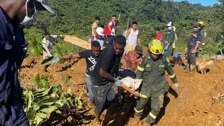 El alud que enluta a todo un pueblo colombiano por la muerte de 39 viajeros (Video)