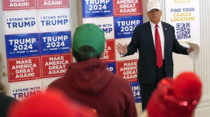 Campaña de Trump confía en participación de seguidores en Iowa pese a clima gélido