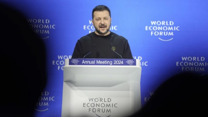 Zelenski acapara la atención en Davos