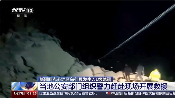 Sismo de magnitud 7.1 sacude región de China