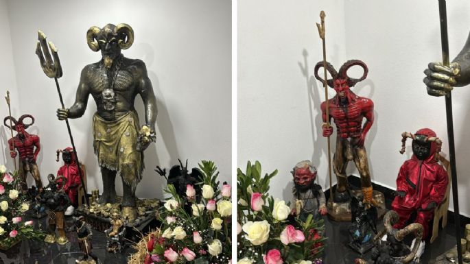 Así es el inquietante altar satánico que la SSC descubrió en la Morelos (FOTOS)