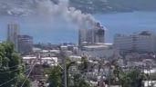 Aparatoso incendio en el hotel Emporio en Acapulco