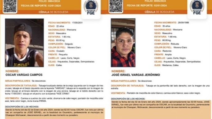 Intensifican la búsqueda de dos comuneros desaparecidos de Cherán, Michoacán