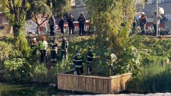 Cuerpo de un hombre es hallado en el Canal Nacional en los límites de Coyoacán e Iztapalapa