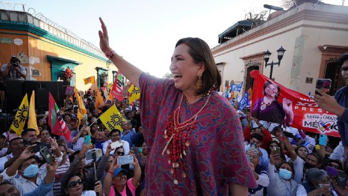 “Basta de tener miedo, basta de que el presidente diga que no pasa nada”: Xóchitl Gálvez en Oaxaca