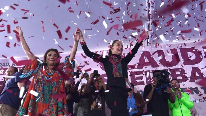 Claudia Sheinbaum pasa apuros para entusiasmar a los presentes en su mitin en Xochimilco