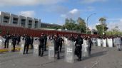 Policías resguardan Congreso de la Unión para la toma de protesta de Sheinbaum