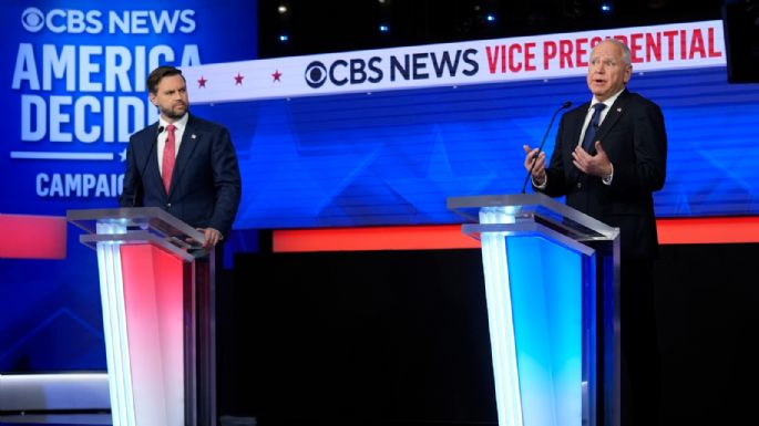 Sin carisma ni vigor, Vance y Waltz defienden posiciones de Trump y Harris en debate