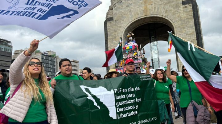 Empleados "mueven" protesta por reforma al Poder Judicial por presencia de simpatizantes de Morena