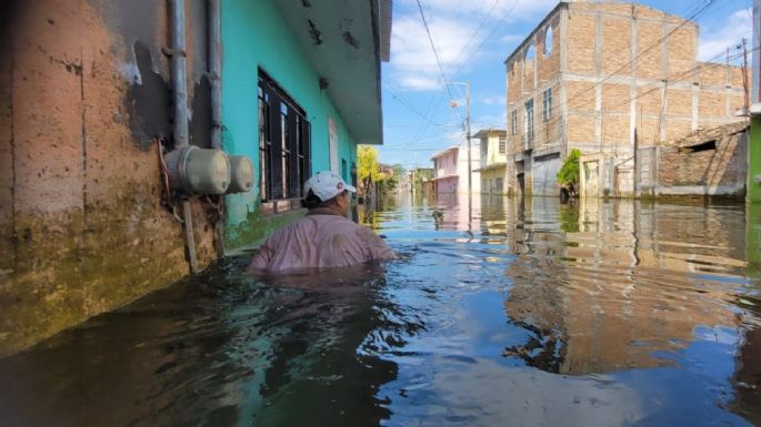 A tres semanas del paso del huracán John, la mitad de Tixtla sigue inundada