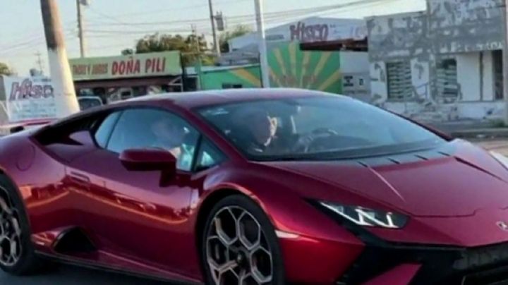 Antonio Flores, diputado de la 4T, presume Lamborghini en calles de Coahuila (Video)