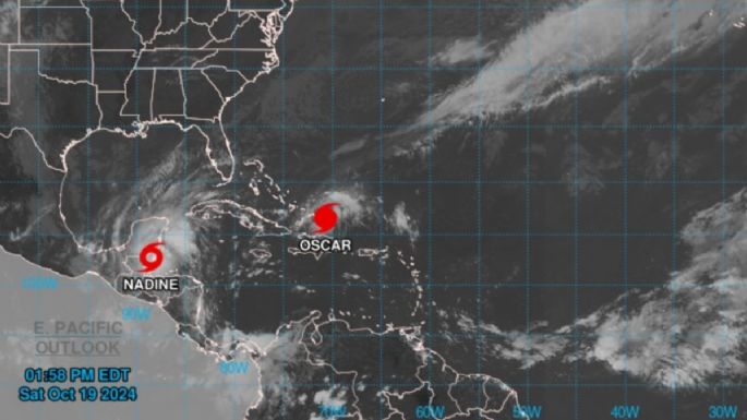 Se forma huracán “Oscar” frente a la costa de las Bahamas; México, en alerta por “Nadine”