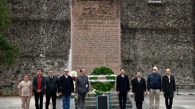 Retiramos el nombre de Díaz Ordaz de todas las calles de la CDMX: Batres al conmemorar la matanza del 68