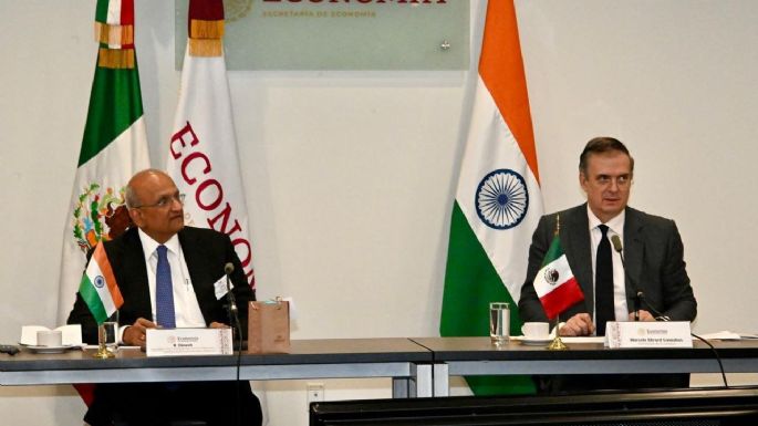 Ebrard se reúne con empresarios de la India para potenciar comercio con México