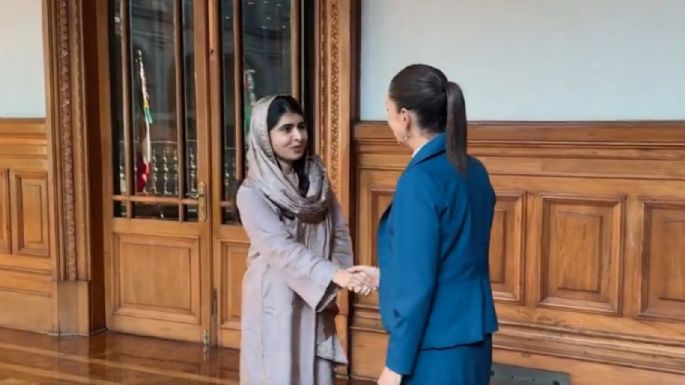 “Las mujeres podemos ser lo que queremos ser”: Sheinbaum recibe a Malala Yousafzai en Palacio (Video)