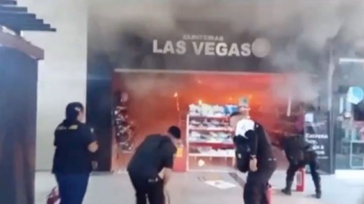 Se registra incendio en Plaza Las Américas, Ecatepec (Video)