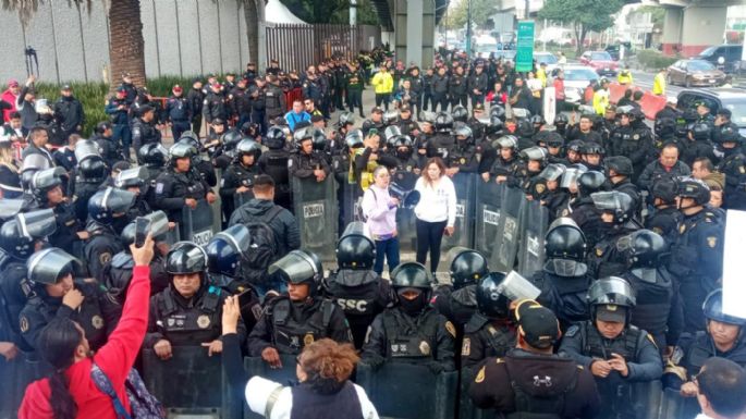 Repliegan manifestación de trabajadores del Poder Judicial en Gran Premio de México (Video)