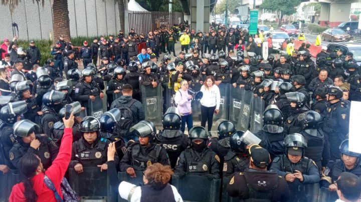 Repliegan manifestación de trabajadores del Poder Judicial en Gran Premio de México (Video)