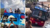 Captan accidente de Turibús en el que iba Santa Fe Klan en Guanajuato (Video)