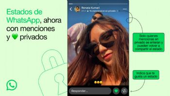 WhatsApp permite mencionar de manera privada en los estados