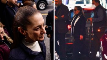 Claudia Sheinbaum y Norma Piña asisten al funeral de Ifigenia Martínez (Video)