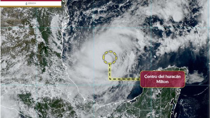 Milton se convierte en huracán categoría 1 y provocará lluvias intensas en los siguientes estados