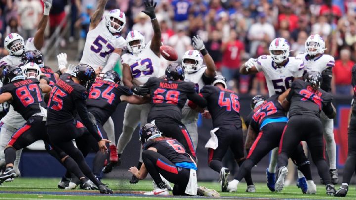 Gol de campo de 59 yardas de Fairbairn en la agonía, le da a Texans triunfo 23-20 sobre Bills