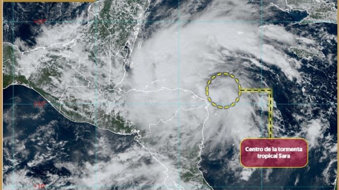 Se forma la tormenta tropical Sara en el Caribe: esta es su trayectoria rumbo a México