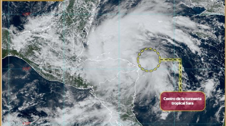 Se forma la tormenta tropical Sara en el Caribe: esta es su trayectoria rumbo a México