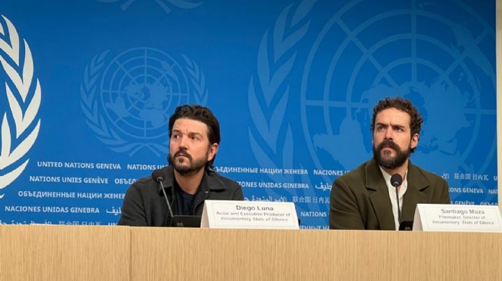 Diego Luna y Santiago Maza rinden homenaje en la ONU a periodistas mexicanos