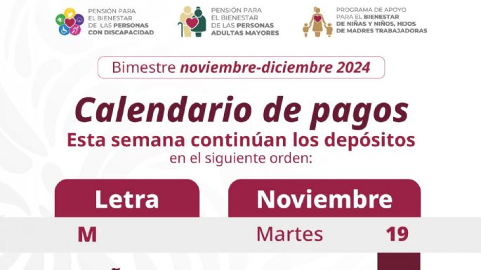 Pensión para Adultos Mayores: estas personas cobrarán del 19 al 22 de noviembre