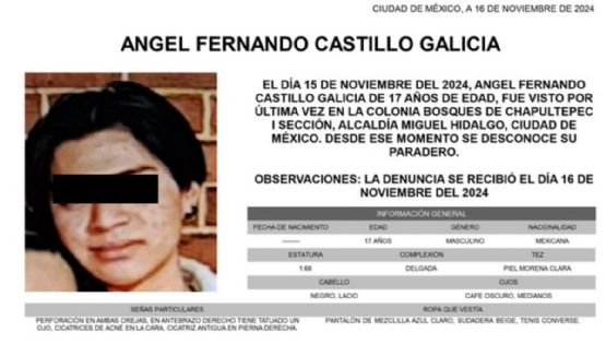 Ángel Fernando no fue víctima de delito tras desaparecer en Chapultepec: fiscalía de la CDMX