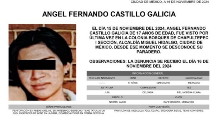 Ángel Fernando no fue víctima de delito tras desaparecer en Chapultepec: fiscalía de la CDMX