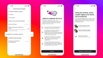 Instagram prueba una función que permite restablecer las recomendaciones de contenido