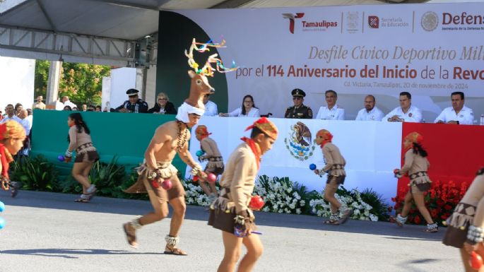 Encabeza Américo Villarreal desfile por el 114 Aniversario del Inicio de la Revolución Mexicana