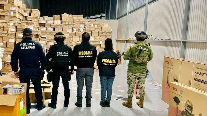 Catean bodega en Atizapán y confiscan mercancía con valor de 9 millones de pesos