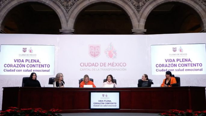 Clara Brugada presentó el Programa de Salud Mental para la CDMX