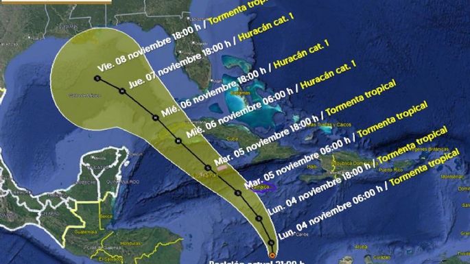 Amaga un nuevo huracán a México; esta es la trayectoria prevista para Rafael