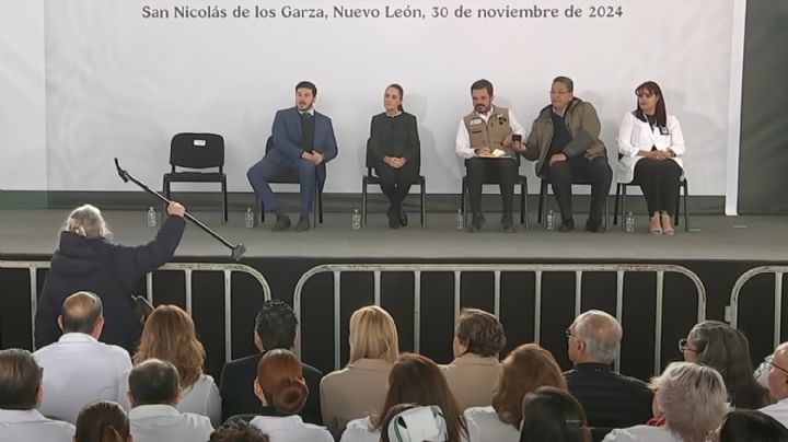 Una mujer reclama a Sheinbaum por mala atención en el IMSS (Video)