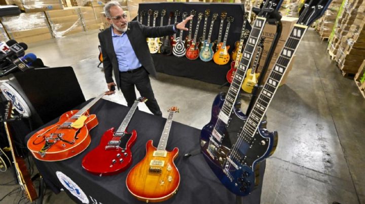 CBP incauta más de 3 mil guitarras Gibson falsas en el puerto de Los Ángeles