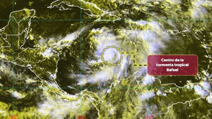 Se forma en el Caribe la tormenta tropical Rafael; se prevé que sea un huracán categoría 2