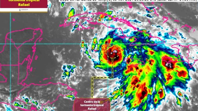 Tormenta tropical Rafael se intensifica gradualmente; ¿a qué distancia está de Cancún?