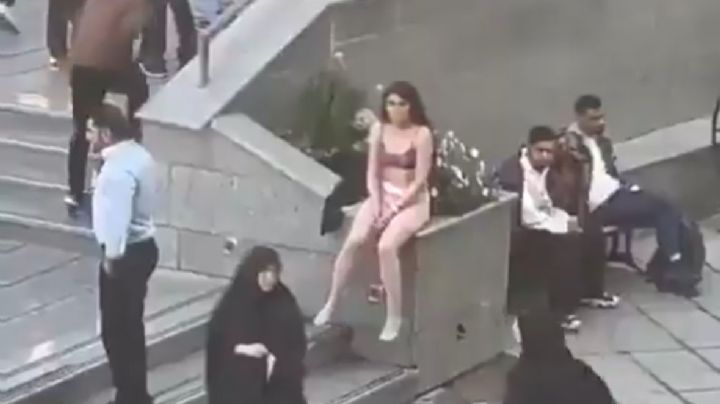 Arrestan a mujer iraní por protestar en ropa interior (Video)