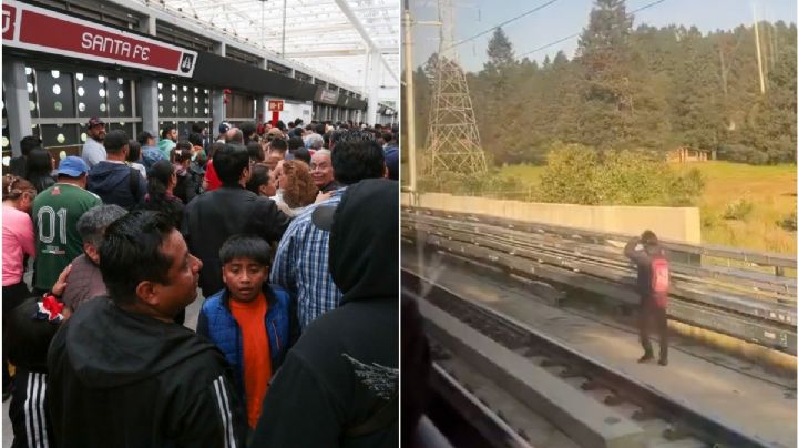 Captan a hombre caminando por las vías del Tren El Insurgente; interrumpen servicio (Video)