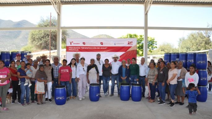 Beneficia Secretaría de Recursos Hidráulicos a más de 600 familias con dispositivos de filtros de agua